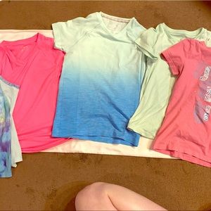 Girls athletic shirt lot
